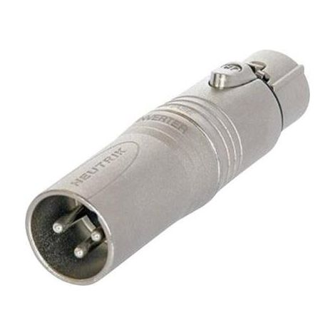 3 POLI MASCHIO XLR A 5 POLI FEMMINA XLR DMX ADATTATORE