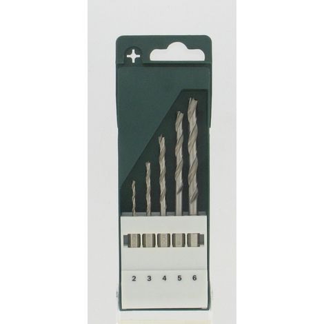 Caja de 5 brocas para madera BOSCH, Diam.2-3-4-5-6 mm BOSCH