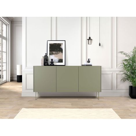 BOBOCHIC - Buffet 3 portes 170 cm ATLAS Vert (1/5)