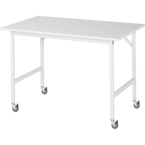 Rau Fahrbarer Arbeitstisch Jerry (4 LR), B1250xT800xH900mm, M-Platte-22mm (1/3)