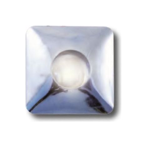 Faro Led 30°1W Metallo Silverbc Quadrato (Lampo Cod. Tc03M/Si/Bc)