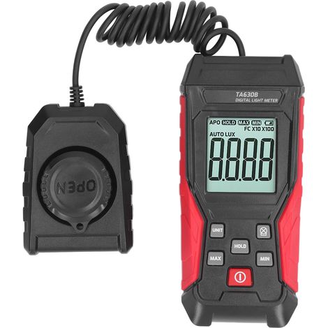 Luxmètre numérique 200 000 lx, luxmètre haute précision, arrêt automatique, testeur d'éclairement