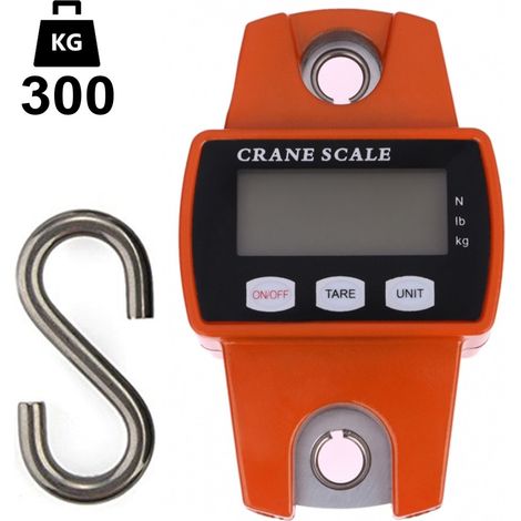 TrAdE Shop Traesio - Bilancia Sospesa Dinamometro Digitale A Molla Fino 300kg Meccanica Bilancia 300k -