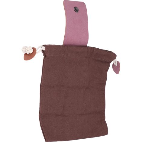Sac de cueillette pliable et pratique, capacité de charge de 900 g, avec boucle intégrée. Fabriqué en toile légère et portable. Idéal pour les activités de plein air. (1/5)