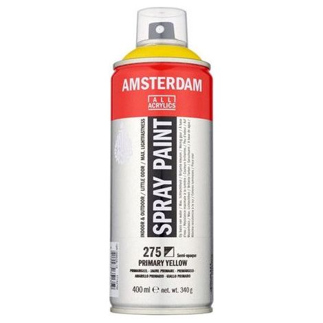 Bombe de peinture Amsterdam 400ml jaune primaire (1/3)