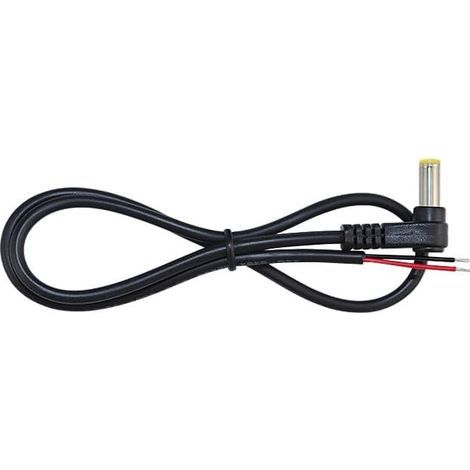 Packung mit 2 90-Grad-DC-Stromkabeln (5,5 mm x 2,5 mm Stecker auf blanke Drähte) – Ersatz-Reparaturkabel für CCTV-DVR-Überwachungskameras