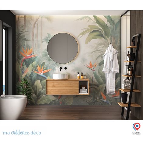 Papier peint : Jungle tropicale colorée 3 - Intissé - 200 cm - 280 cm (1/5)