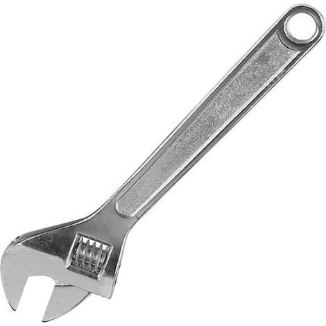 Silverline – Clé à molette 375 mm – Mâchoire 45 mm pour écrous et boulons – Acier au carbone matricé – Réglage aisé – WR50 (1/5)