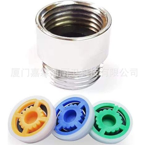 Dusche mit wassersparender Armatur, komplett aus Kupfer, 4-Punkt-Anschluss, G1/2-Adapter, Strombegrenzer – AquaForge