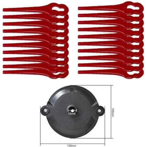 Brush Cutter Head Grass Trimmer Plastic Blade For Parkside PRTA 20Li A1311046 Lawn Mower Parts