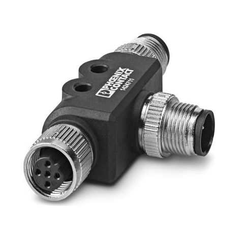 Adaptateur pour connecteur cylindrique Angle droit Phoenix Contact M12 M12 ( Prix pour 1 )