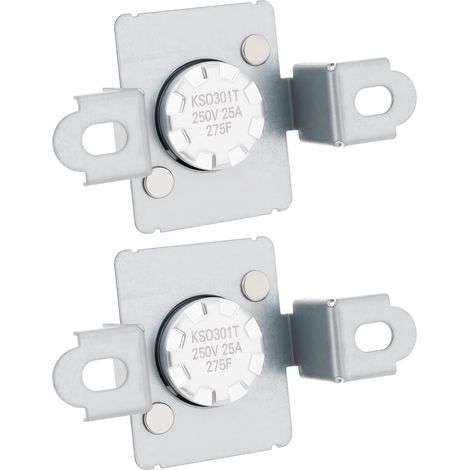 Lot de 2 fusibles thermiques pour sèche-linge 275F 137032600 Compatible avec Frigidaire Compatible Electrolux (1/5)