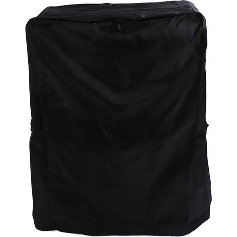 Housse de barbecue imperméable en tissu Oxford 420D, résistante et imperméable, pour barbecue à gaz. Extérieur noir, intérieur argenté. Dimensions : 147 x 61 x 122 cm. (1/5)