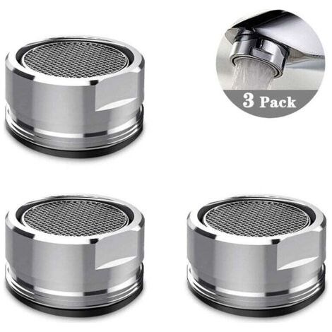 Aeratore per rubinetto M24, set di 3 accessori per filtro rubinetto, diffusore, filtro per rubinetto per cucina e bagno