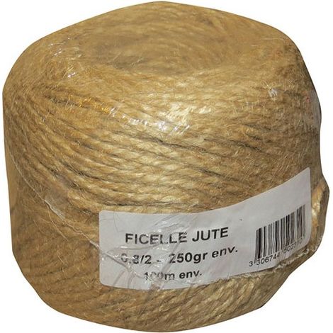 CORDERIE TOURNONAISE - Ficelle jute 0.8/2 bobine de 250gr