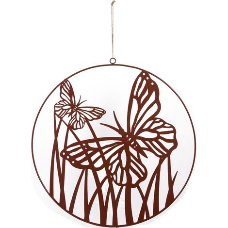 TrendLine Aufhänger Metall Ø 40 cm rusty Deko-Accessoires