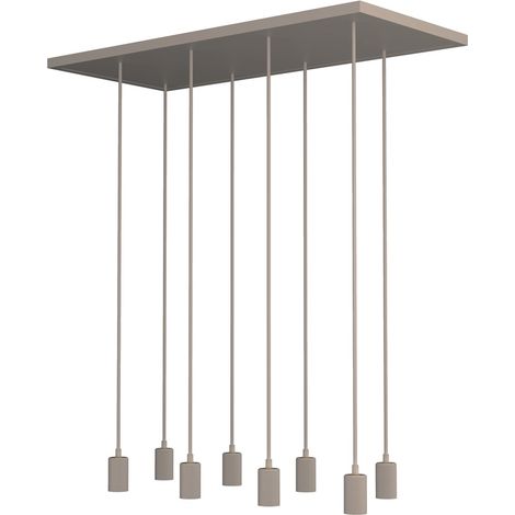 Lampe pendante brun sable Madox 8 lumières - SG-70669