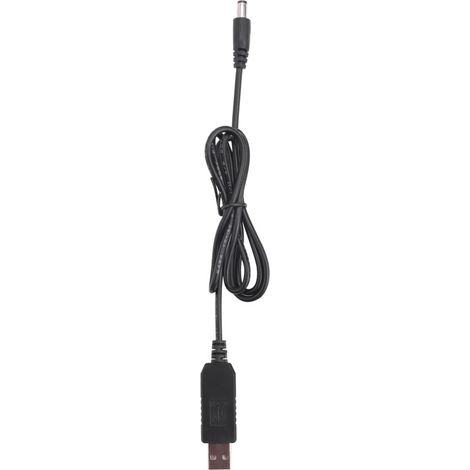 Convertisseur USB DC 5V vers 12V Connecteur Mâle 2.1mm x 5.5mm Câble Jack 1 Mètre (1/4)
