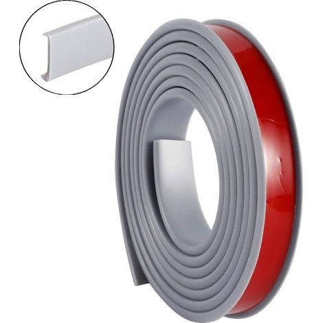 Bordatura autoadesiva per la protezione di mobili, multiuso, grigia, 5 m, 20 mm (1/2)