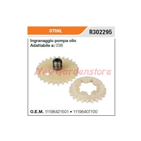 STIHL Kettensägen-Ölpumpe Getriebe 038 R302295