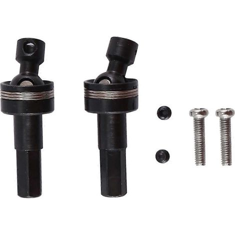 2 pièces d'essieu avant en métal, arbre de transmission universel CVD, hexagone de 5 mm pour voitures RC C14, C24, B14, B24, B36, MN, D90 et MN99S - Pièces de mise à niveau (1/4)
