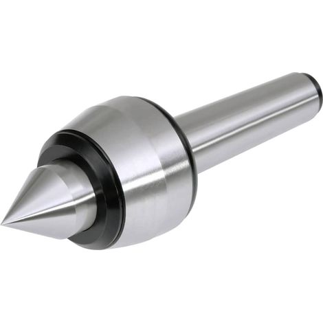 1 - Centre Tournant - Pointe De Tour - Accessoire Machine-Outil - Acier 40 Cr Haute Précision Pour Travail Du Bois Et Métal - Argenté Et Noir - Cône MT3 (1/5)