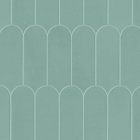 Mosaïque effet Enduit Vert Argile Ecaille 29,7x29,6x0,85 cm Mat Calviro - Mur intérieur (vendu par carton de 0,53 m²) - RO'MA CARRELAGE