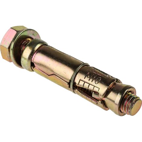 Rs Pro – Goujon d'ancrage amovible en acier au carbone M10 – Longueur 60mm – Diamètre 16mm – Lot de 10 unités