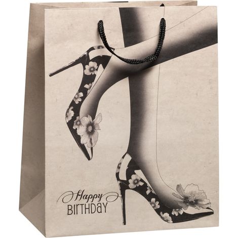 Duni Geschenktüte Happy Birthday Twosome 32 cm Geschenkpapier