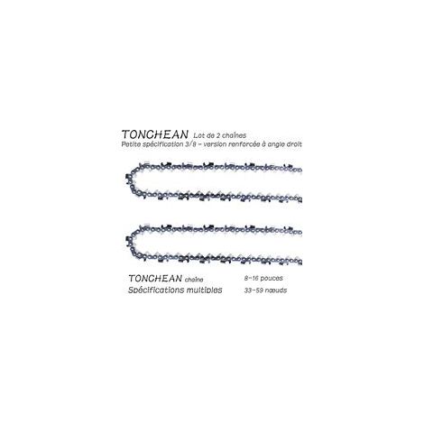 Guide et chaîne pour tronçonneuse Lot de 2 chaînes 57 maillons Longueur 40 cm (16 pouces) Modèle renforcé à angle droit - 16pouces (1/5)