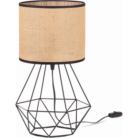 Tornado ASB Lampe Jute-schwarz (1/5)