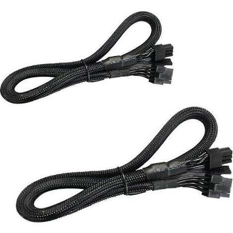 Lot de 2 câbles d'alimentation VGA PCIe 8 broches vers 8 broches pour Supernova 650 (1/5)