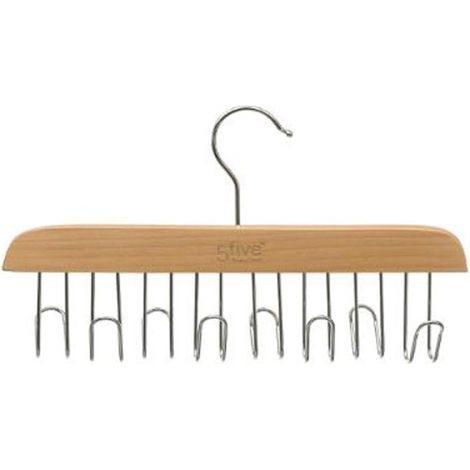 Cintre à Ceintures en Bois 28cm Naturel