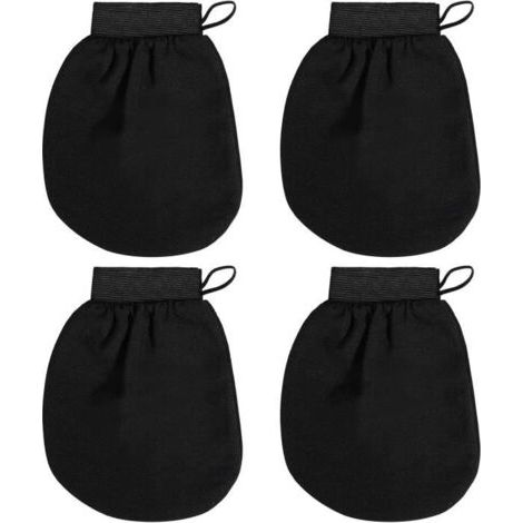 (Noir)Gant Exfoliant Corps - Marque Inconnue - Noir - Fibre de viscose de haute qualité (1/4)