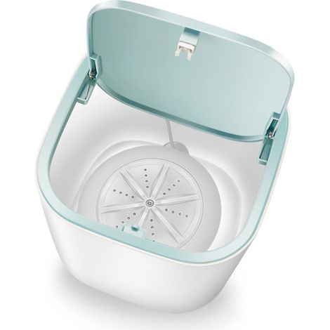 Mini machine à laver de bureau portable et silencieuse pour sous-vêtements, chaussettes et culottes, pour la maison et les voyages.-AquaForge (1/4)