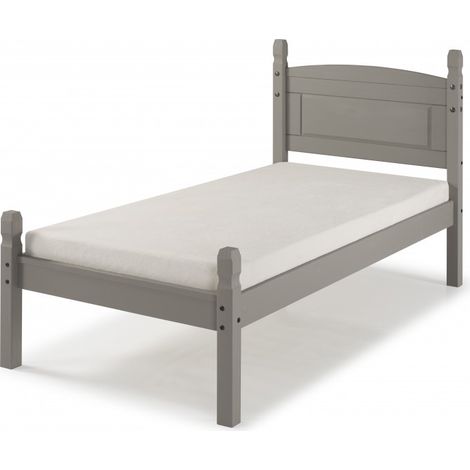 Corona Grey Wax 3'0" Low End Bed Frame (1/4)