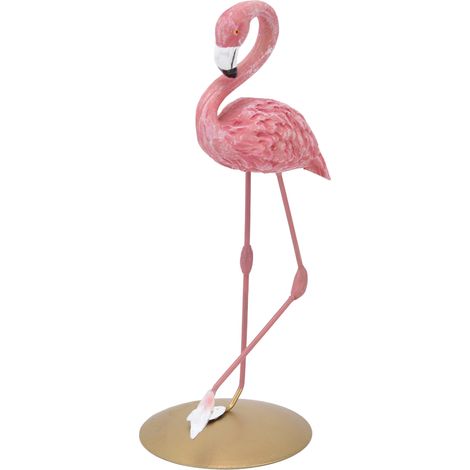 de flamant rose en résine ornement figurine décorative pour (1/5)