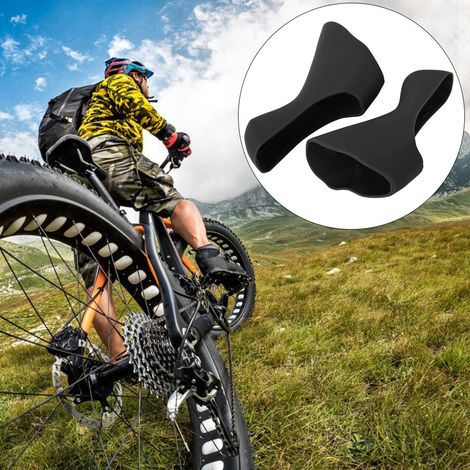 Paire de Poignées en Silicone pour Guidon de Vélo de Route - Confort et Adhérence Améliorés Noir