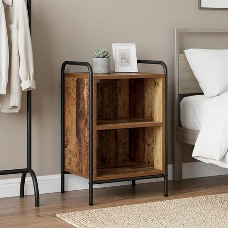 vidaXL Bedside Cabinet Old Wood 40 x 30 x 60 cm Engineered Wood (1/5)