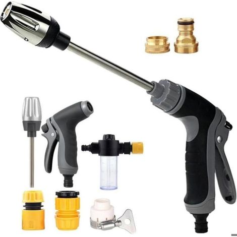 Pistolet haute pression Power Jet – Robuste et polyvalent, débit d'eau réglable, nettoyeur haute pression pour tuyau d'arr (1/5)