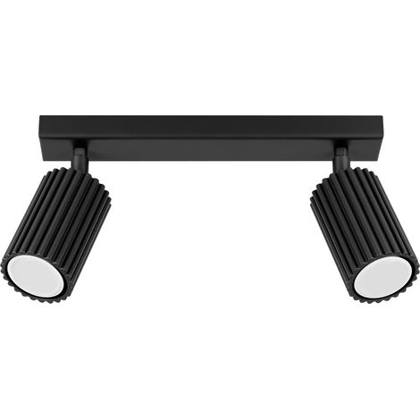Regleta Moto negro, 2 luces (1/5)