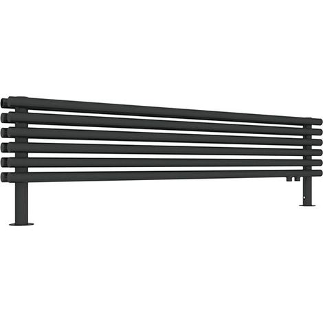 Scaldasalviette ad acqua calda nero 300mm di altezza e 1000mm di larghezza -  Watt - TUN300/1000HSDYLN