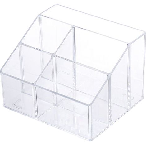 Organiseur de bureau, porte-stylo transparent et présentoir pour porte-stylo, idéal pour les bureaux, les écoles et les maisons.