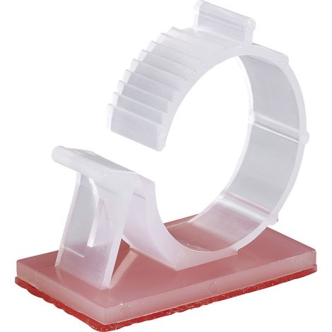 TRU COMPONENTS WCN-25TT Befestigungssockel selbstklebend 1386623 Bündel-Ø-Bereich 23 bis 28 mm Nat (1/3)