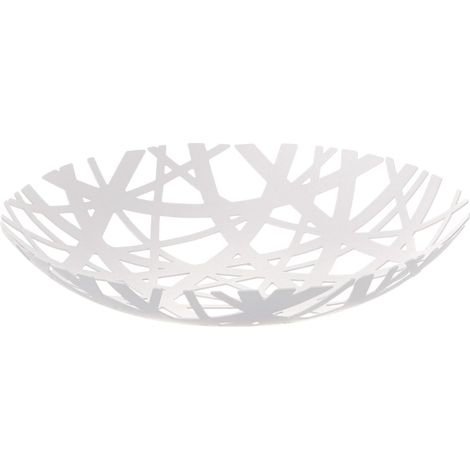 Bol A Fruits - Acier Revetu Poudre Alimentaire - Pour Comptoir Ou Table - 26 X 26 X 4,5 Cm - Noir - 1 Piece (1/5)