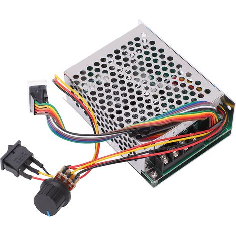 Contrôleur de vitesse moteur DC 10‑30V avec affichage numérique, rotation CW/CCW, régulateur interrupteur de commande. (1/5)