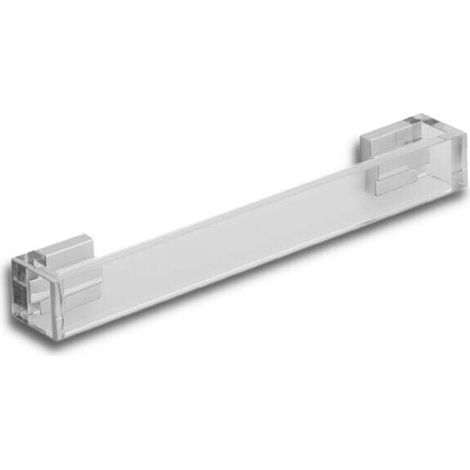 MANIGLIA OMEGA TRASPARENTE CON INSERTI CROMATI LUCIDI (1/3)
