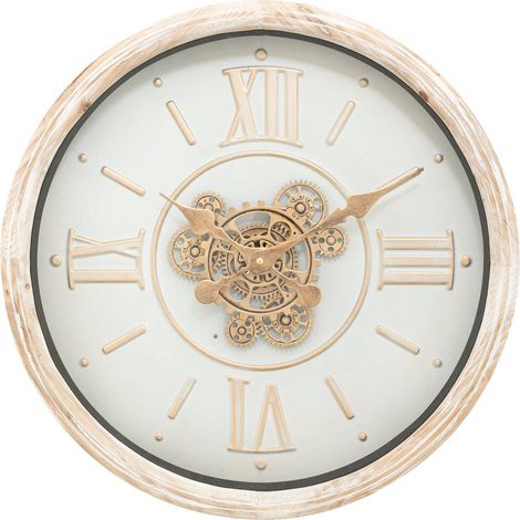 Reloj Sonika beige D49,5cm - Atmosphera créateur d'intérieur