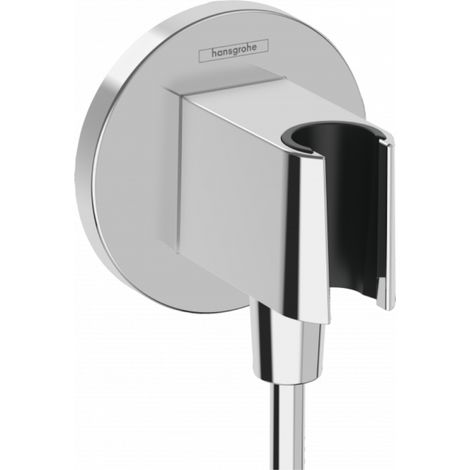 Hansgrohe Fixfit - Codo de ducha con soporte, cromo 26888000 (1/2)