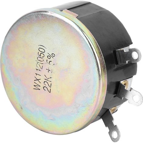 Potentiomètre rotatif bobiné à un tour WX112(050) 22K 5W (1/5)